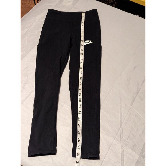 Nike Girls Black Leggings Size Medium Ankle - Picture 10 of 11